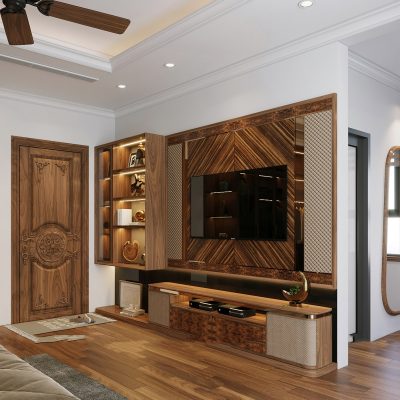 Kệ tivi gỗ óc chó KTV-M031