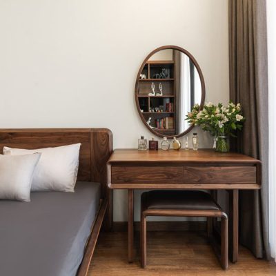 Bàn phấn gỗ óc chó BP-M015